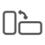 Ícone para Trava toolless e gabinete reversível para manutenção simplificada