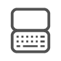 Ícone para Teclado magnético em português com capa integrada